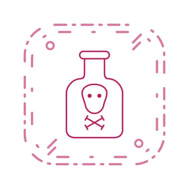 İllüstrasyon kimyasalları simgesi