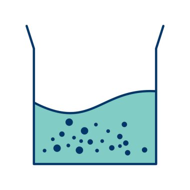 Illustration Beaker yarım dolgu simgesi