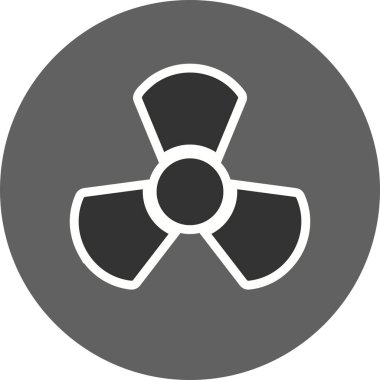İllüstrasyon radyasyon simgesi
