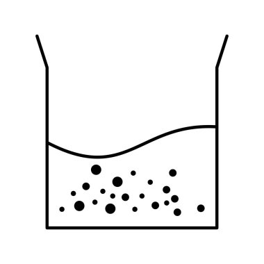 Illustration Beaker yarım dolgu simgesi