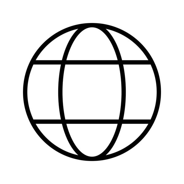 Illustration Globus-Symbol — Stockfoto