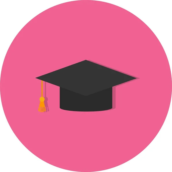 Illustrazione Graduation Cap Icona — Foto Stock