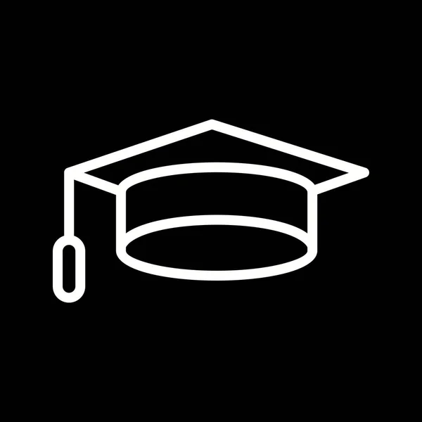 İllüstrasyon mezuniyet kapağı simgesi — Stok fotoğraf