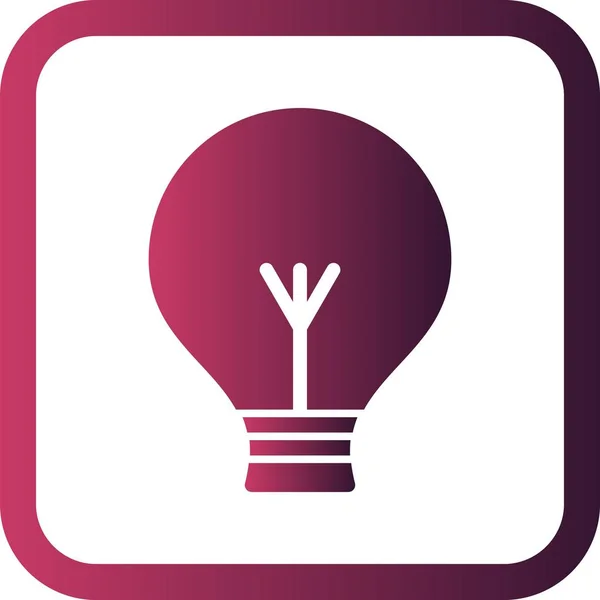 Illustration  Bulb Icon — Stock Photo, Image