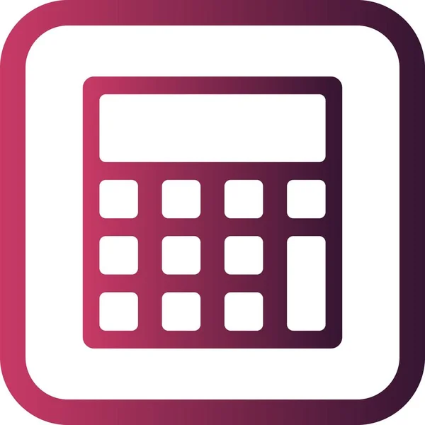Ikona kalkulator ilustracji — Zdjęcie stockowe