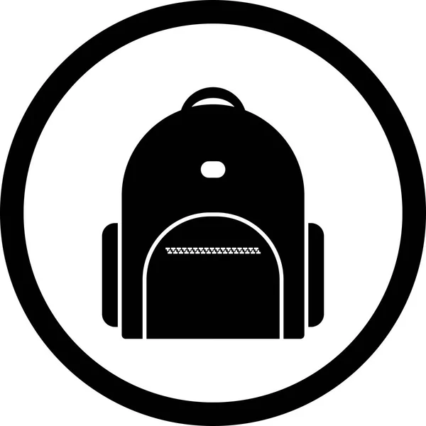 Ilustração Bagpack Ícone — Fotografia de Stock