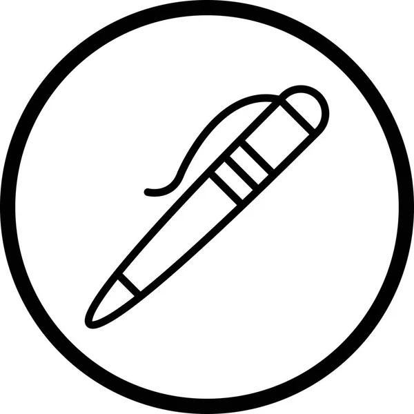 Ícone de caneta ilustração — Fotografia de Stock