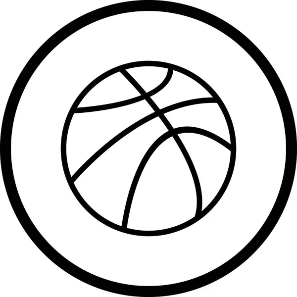 Illustrazione Basket Ball Icon — Foto Stock