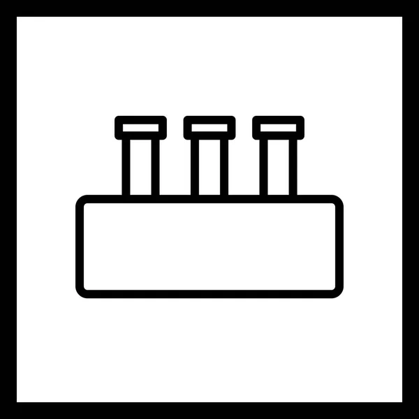 İllüstrasyon kimya seti simgesi — Stok fotoğraf