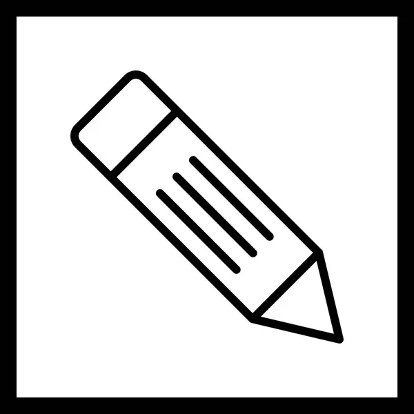 Illustration  Pencil Icon — Stock Photo, Image