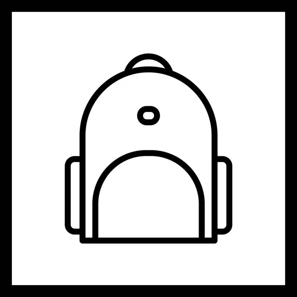 Ilustração Bagpack Ícone — Fotografia de Stock