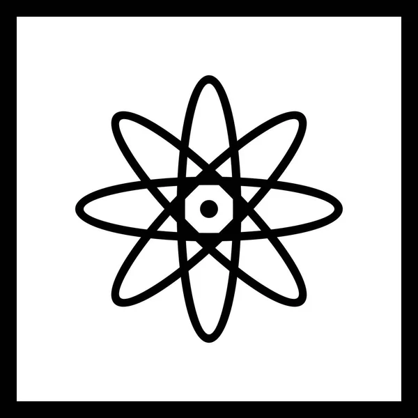 Illusztráció Atom ikon — Stock Fotó