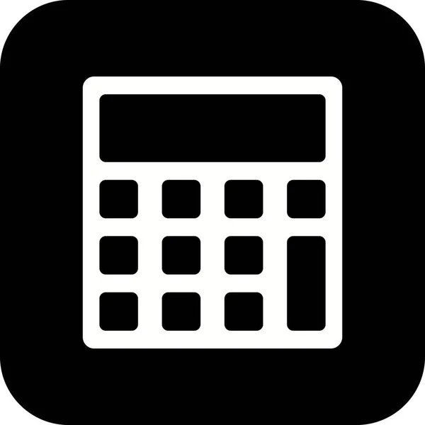 Ícone da calculadora da ilustração — Fotografia de Stock