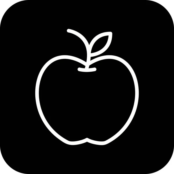 Illusztráció Apple Icon — Stock Fotó