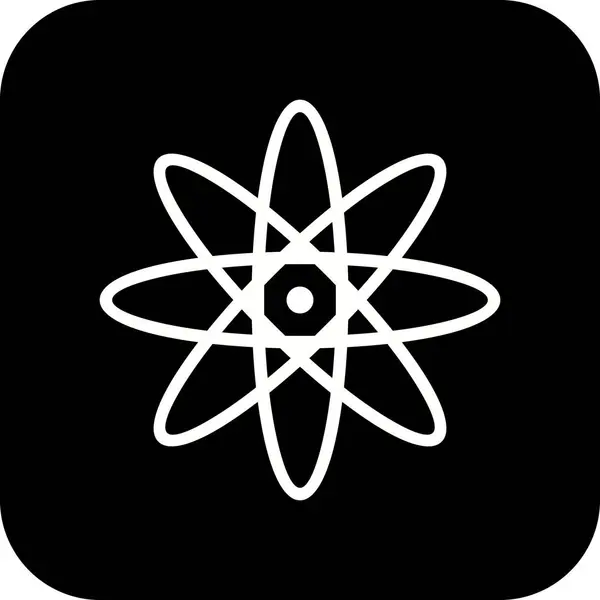 Icono de átomo de ilustración —  Fotos de Stock