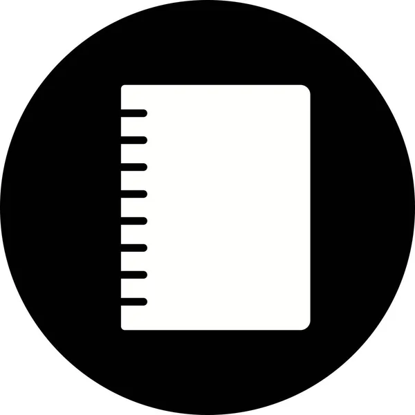 İllüstrasyon spiral Notebook simgesi — Stok fotoğraf