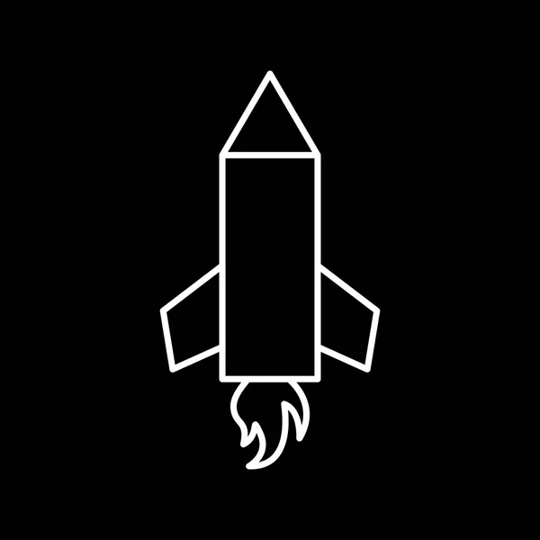 Ilustracja ołówek ikona Rocket — Zdjęcie stockowe