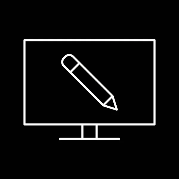 Illustration Online Education Icon — Stock Photo, Image