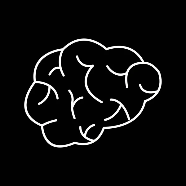 Illustration hjärn ikon — Stockfoto