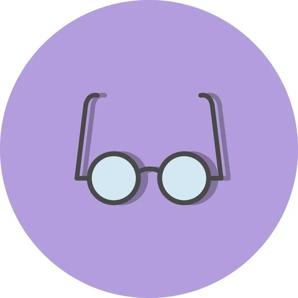 Ілюстрація Експериментальна ікона окуляри — стокове фото