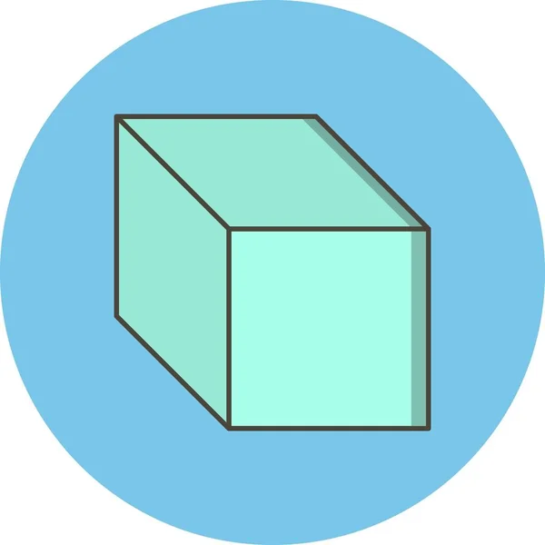 Illustration Cube Icon — Stock Photo, Image