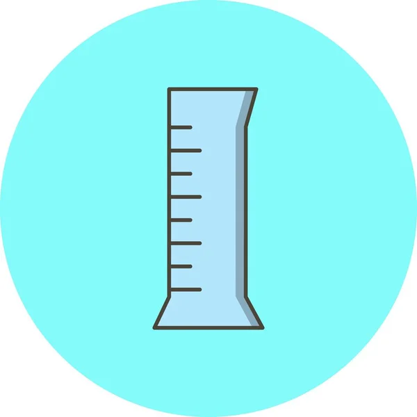 일러스트 실린더 플라스 크 아이콘 — 스톡 사진