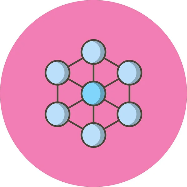 Illustratie molecuul pictogram — Stockfoto