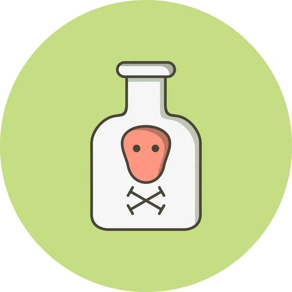 Ilustrace-ikona chemikálií — Stock fotografie