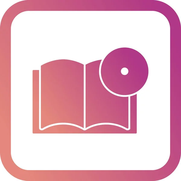 Illustrazione libro icona DVD — Foto Stock