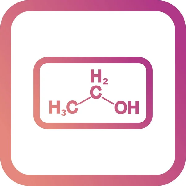 Απεικόνιση εικονιδίου αιθανόλης — Φωτογραφία Αρχείου