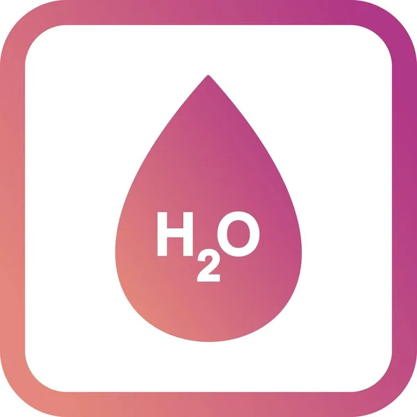 Illustration h2o icon — Stockfoto