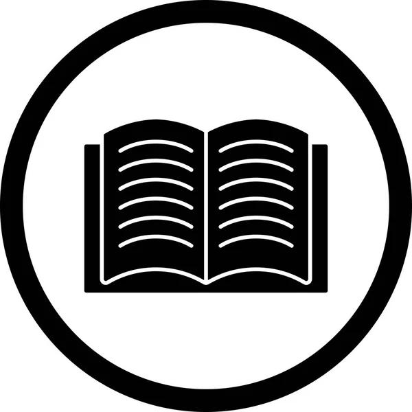 Ukázka otevřené knihy – ikona — Stock fotografie