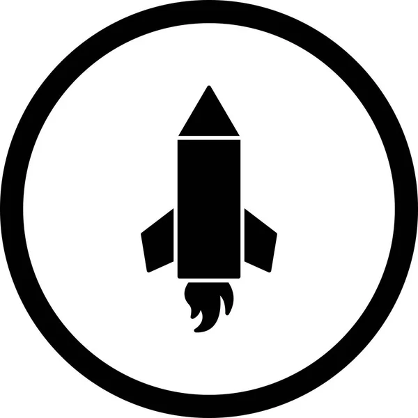 Ilustración Lápiz Rocket Icono — Foto de Stock