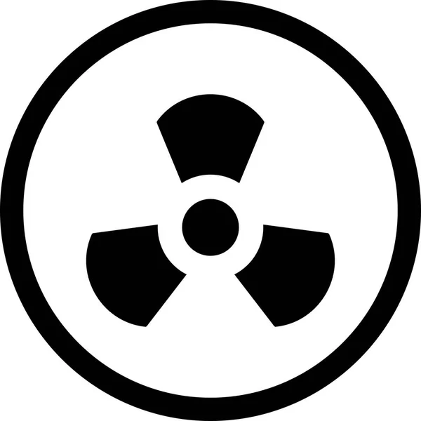 Illustration strålnings ikon — Stockfoto