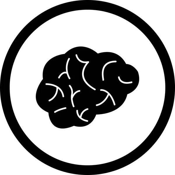 Ilustração Cérebro Ícone — Fotografia de Stock