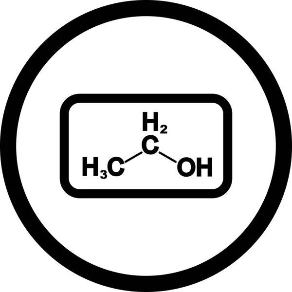 Ilustracja etanolu ikona — Zdjęcie stockowe