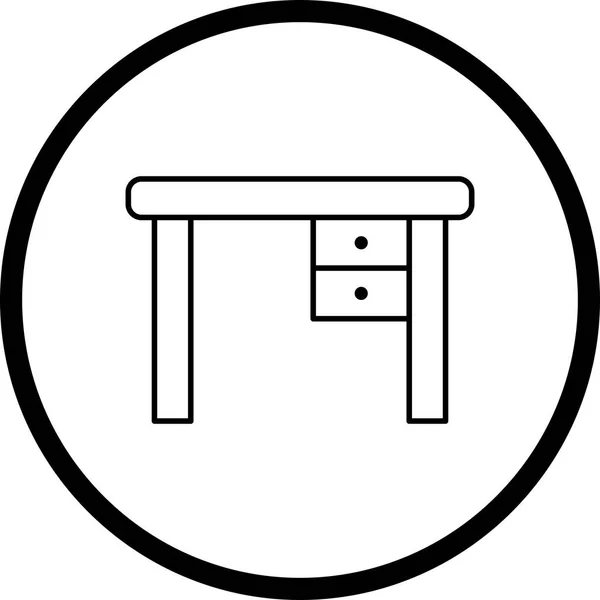 Illustration Studie Tabelle Vektor Symbol — Stockfoto