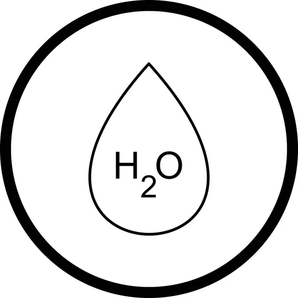 Рисунок H2O значок — стокове фото