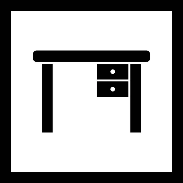 Illustration Study Table Vector Icon — Stock Photo, Image