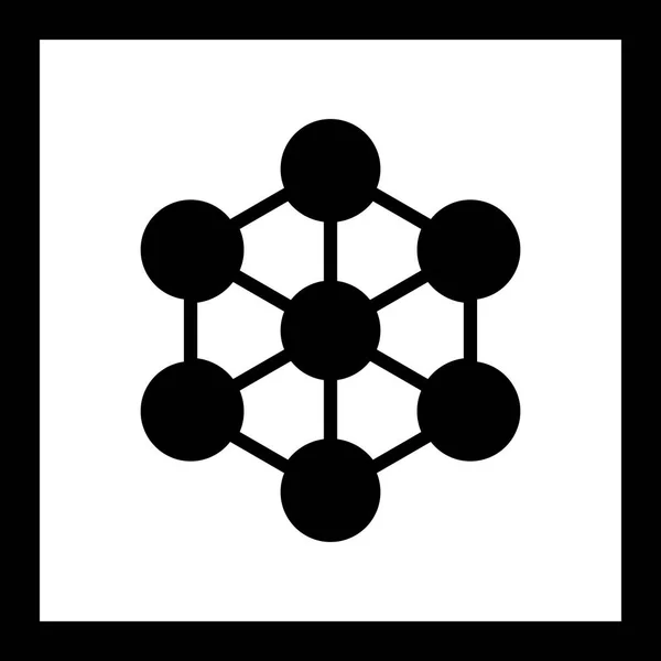 Resim molekül simgesi — Stok fotoğraf