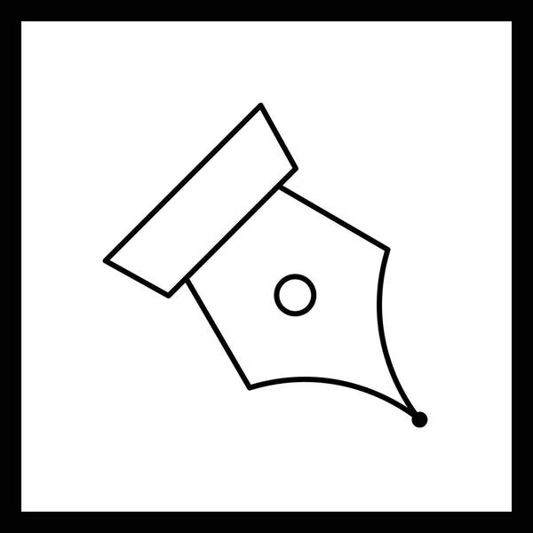 Illustrationsfeder-Symbol — Stockfoto