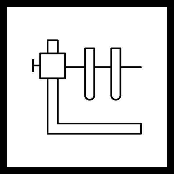 Illustration Two Tube With Stand Icon — Stock Photo, Image