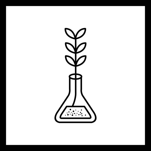 Ikona ilustracji wzrost eksperymentu — Zdjęcie stockowe