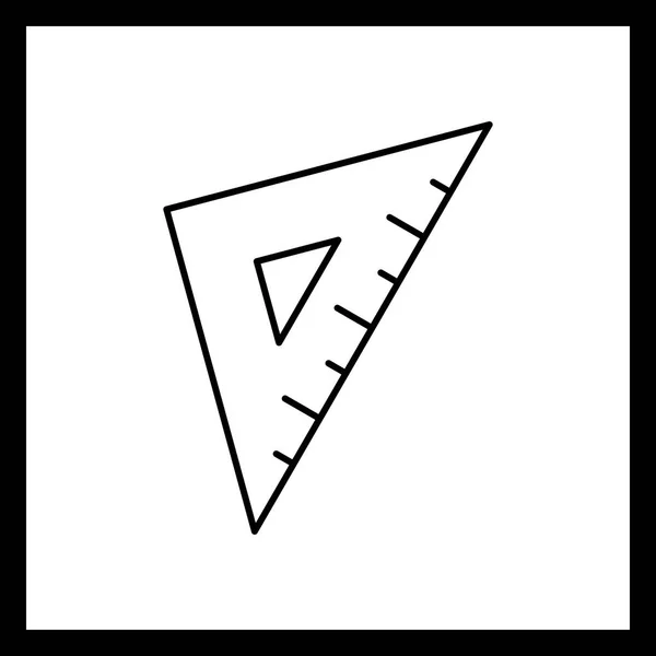 Illustration Set Square Icon — Stock Photo, Image