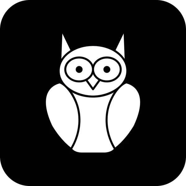 Illustration Graduate Owl ikon — Stockfoto