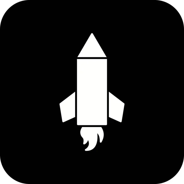 Illustration Crayon Rocket Icône — Photo