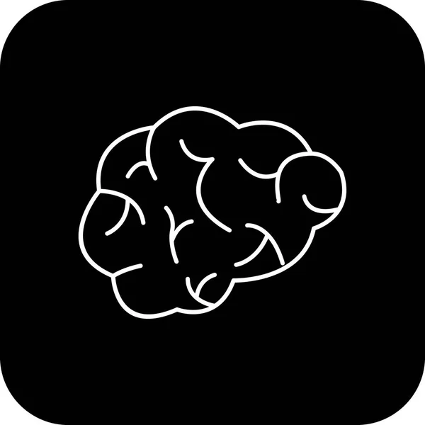 Illustration hjärn ikon — Stockfoto