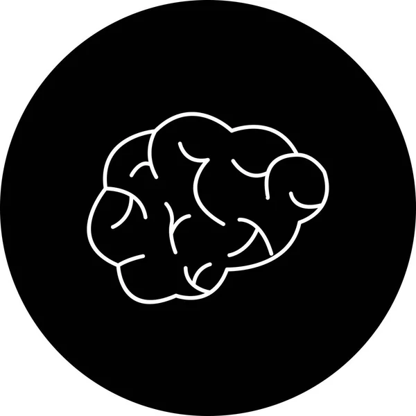 Illusztráció agy ikon — Stock Fotó