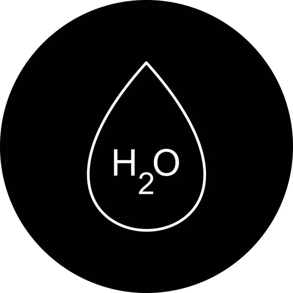 Illustration h2o icon — Stockfoto