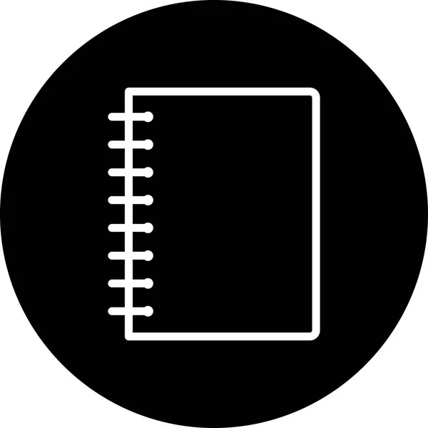 Ilustracja ikona notebooka spirala — Zdjęcie stockowe